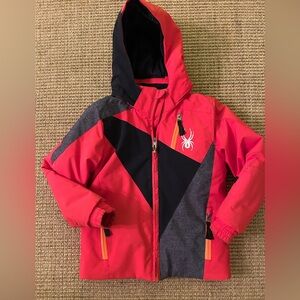 Kids Spyder ski jacket (boys). Size 5. Great condition